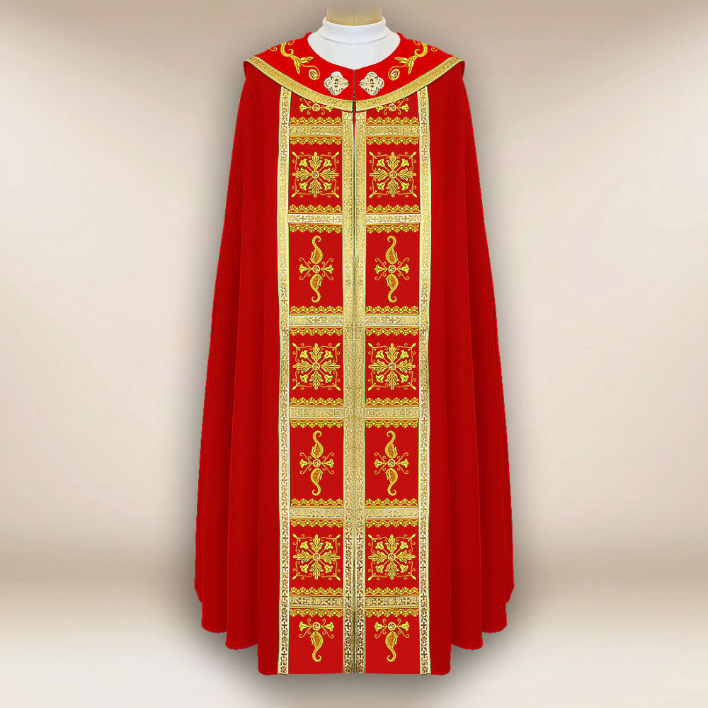 Chape liturgique rouge