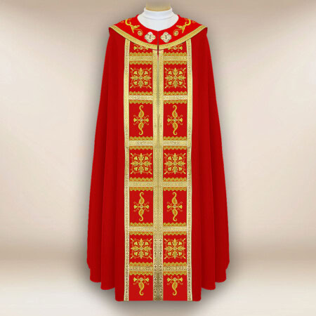Chape liturgique rouge
