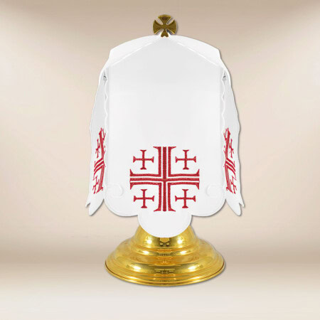 Voile de ciboire Croix de Jérusalem