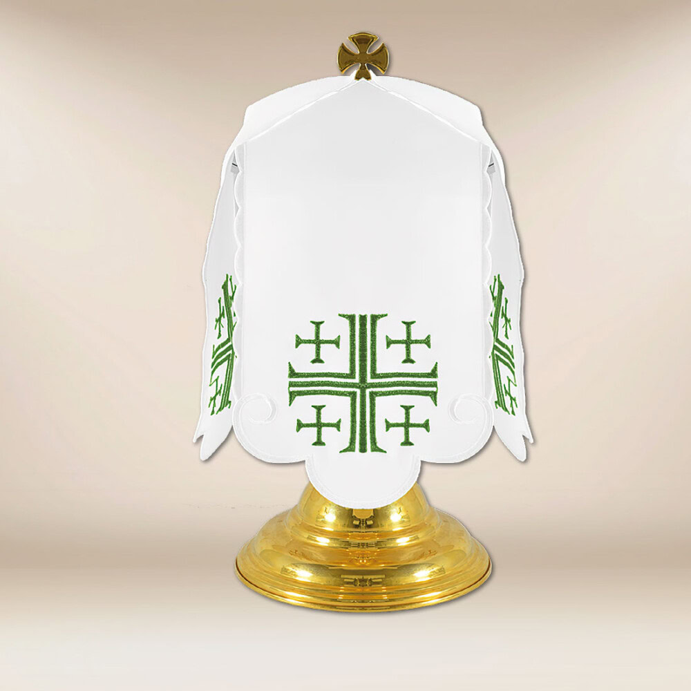 Voile de ciboire Croix de Jérusalem
