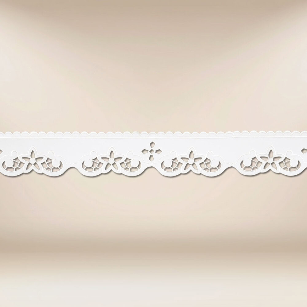 Dentelle brodée liturgique