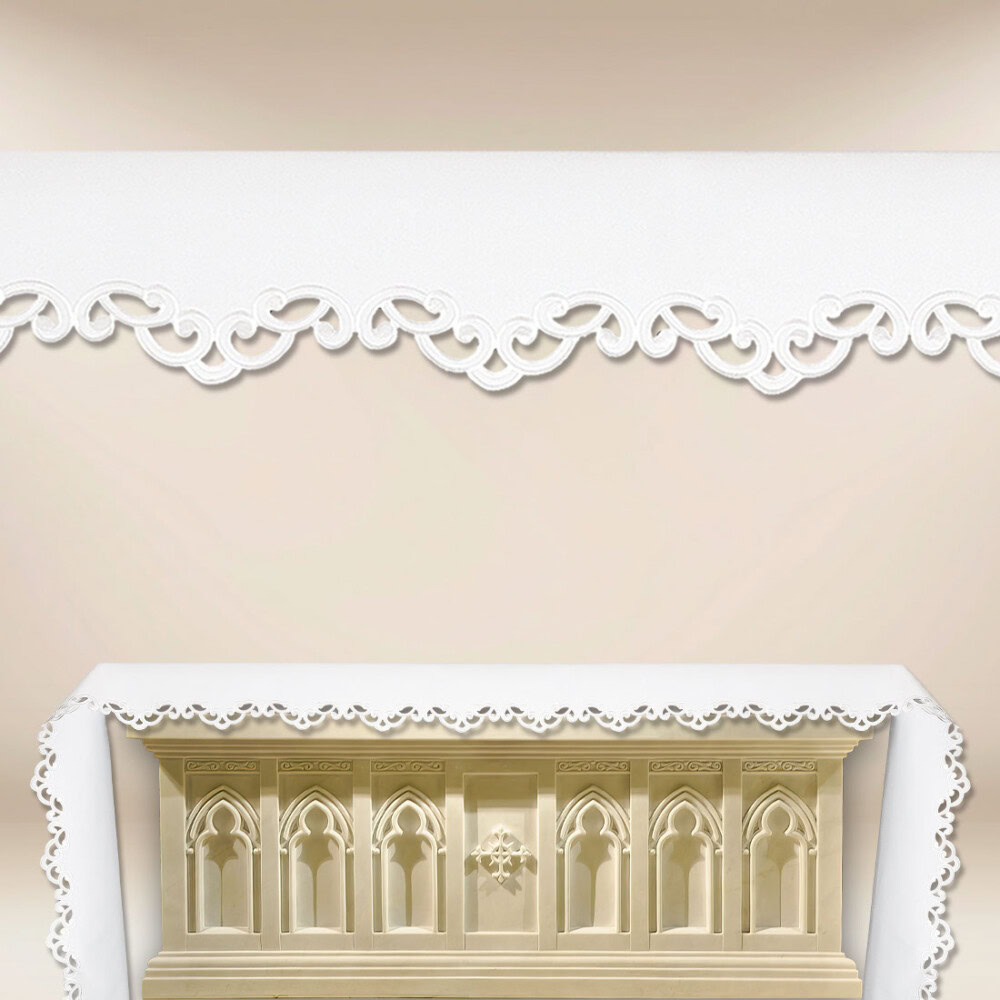 Nappe d’autel brodée