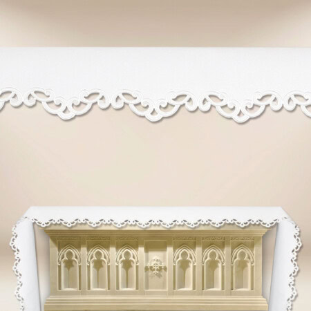 Nappe d’autel brodée