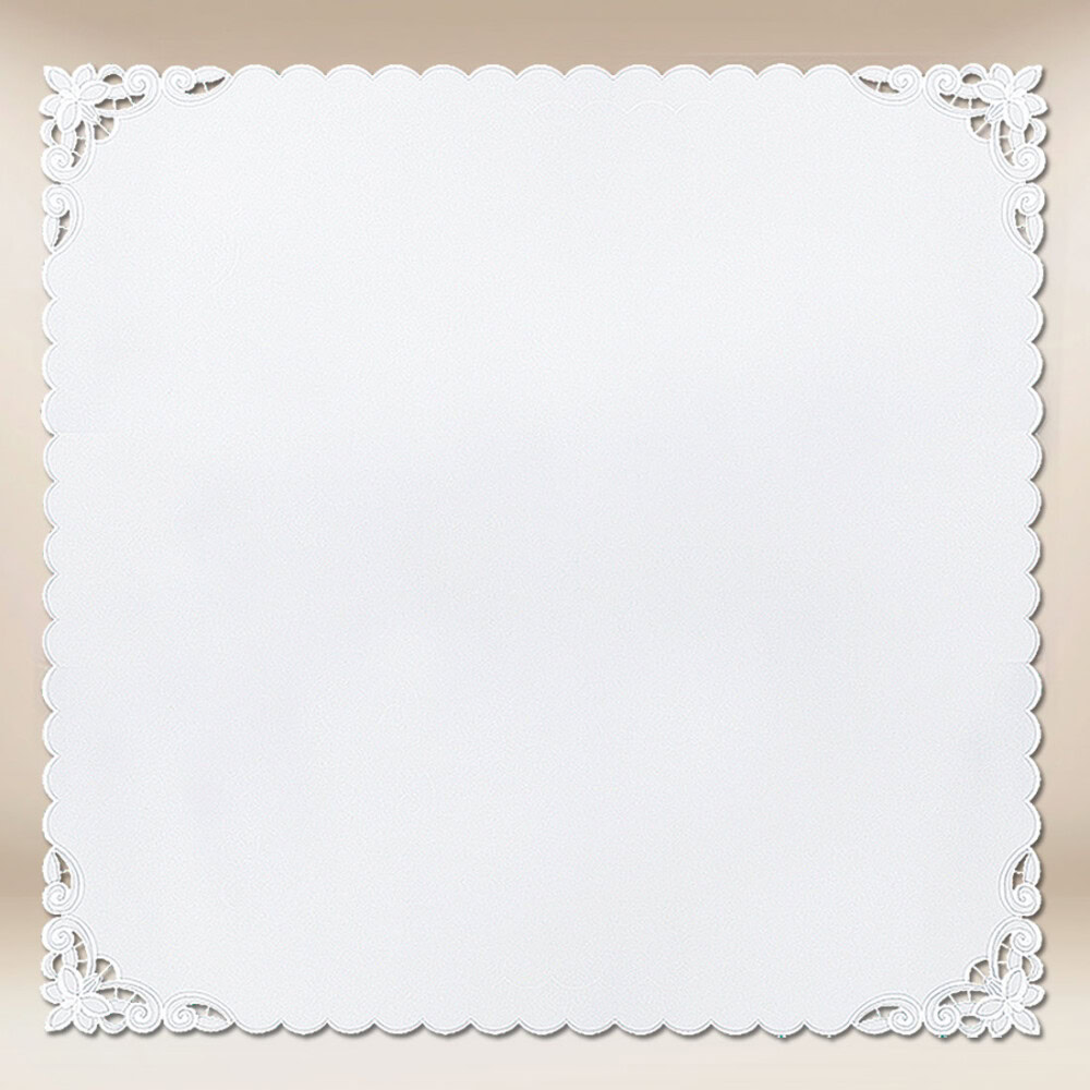 Serviette d’autel brodée 95x95cm