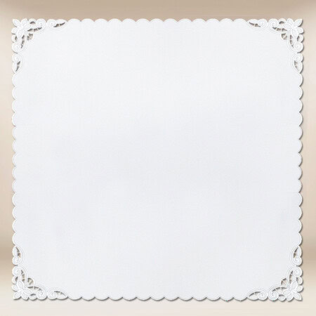 Serviette d’autel brodée 95x95cm