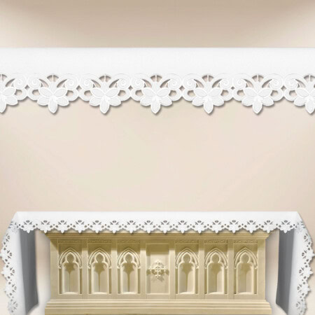 Nappe d’autel brodée