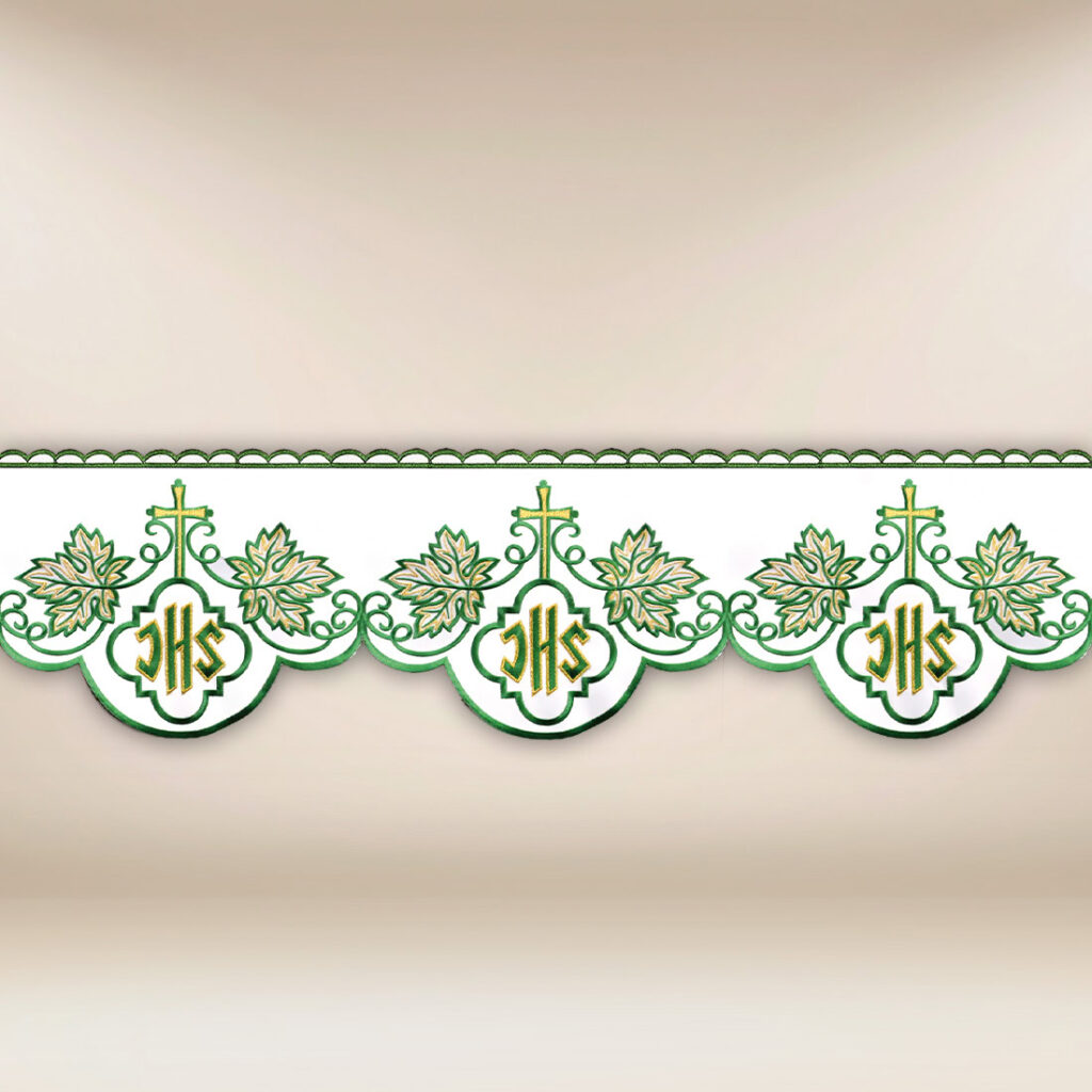 Dentelle brodée IHS