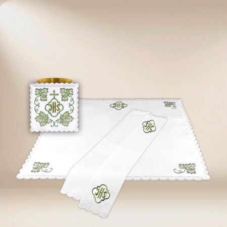 Linge de calice IHS Vert
