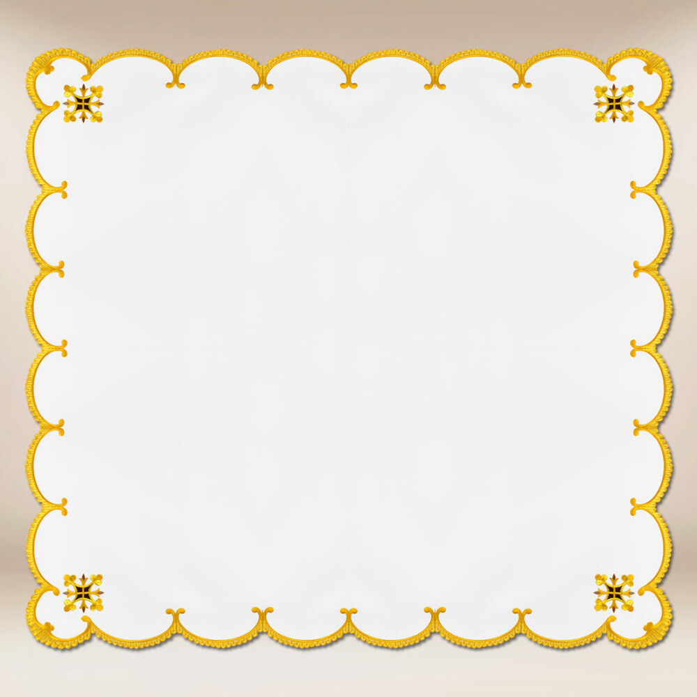 Ołtarzowa serwetka haftowana 95x95