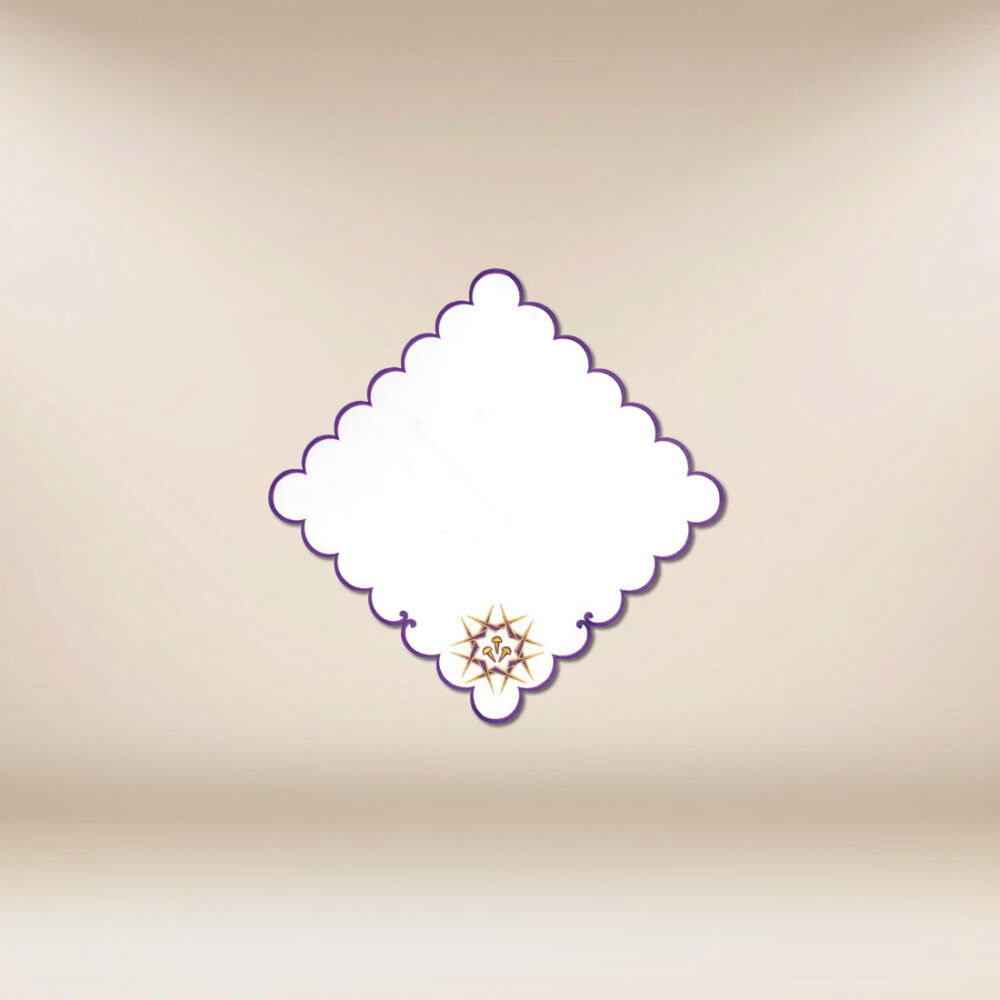 Serviette brodée de Carême 32×32
