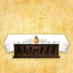 Nappe d’autel ajourée de style Richelieu avec impression par sublimation thermique