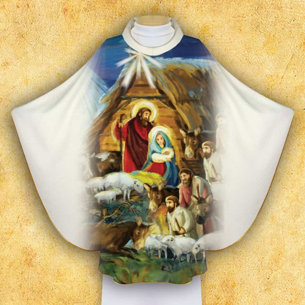 Chasuble photo pour Noël Chasuble photo pour Noël