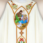 Chasuble brodée pour Noël