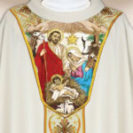 Chasuble brodée pour Noël