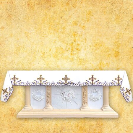 Nappe liturgique brodée de Carême