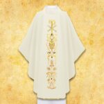 Chasuble liturgique PX écru