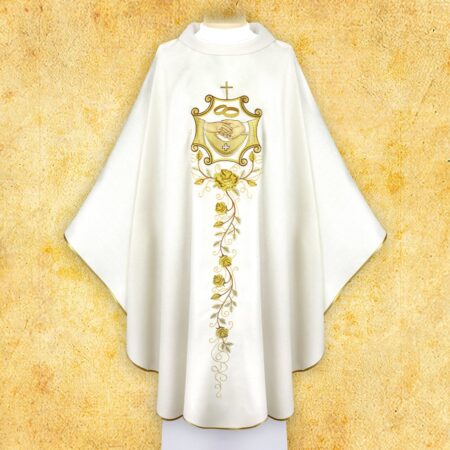 Chasuble de mariage brodée