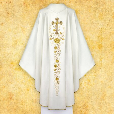 Chasuble de mariage brodée