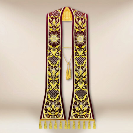 Étole romaine avec le motif IHS