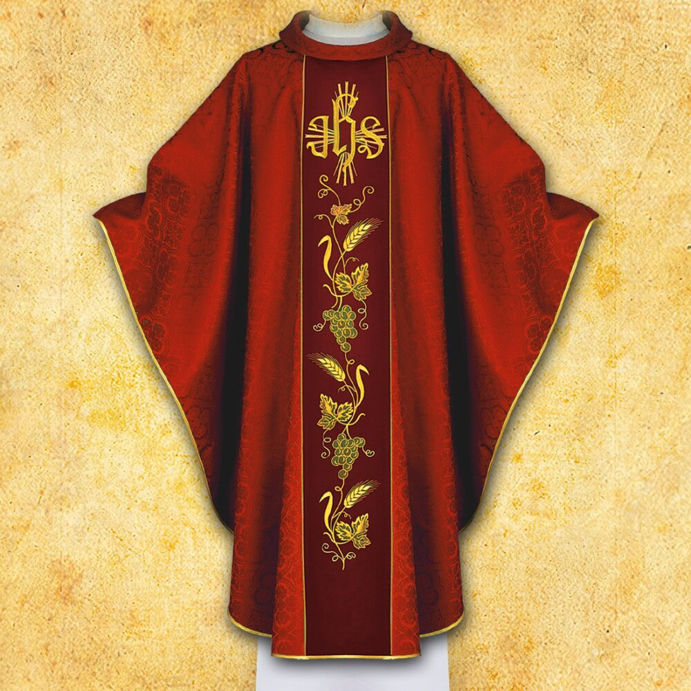 Chasuble avec ceinture brodée