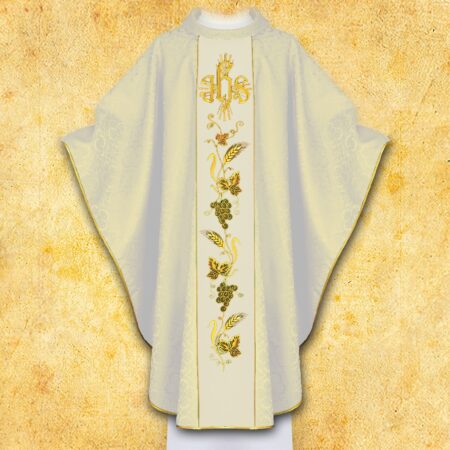 Chasuble avec ceinture brodée