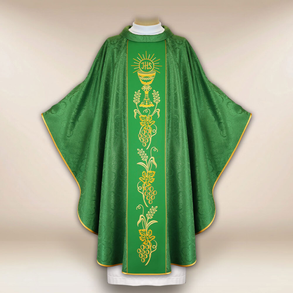 Chasuble avec ceinture brodée