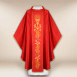 Chasuble avec ceinture brodée