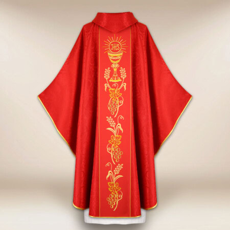 Chasuble avec ceinture brodée