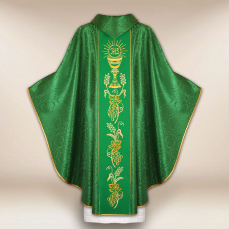 Chasuble avec ceinture brodée