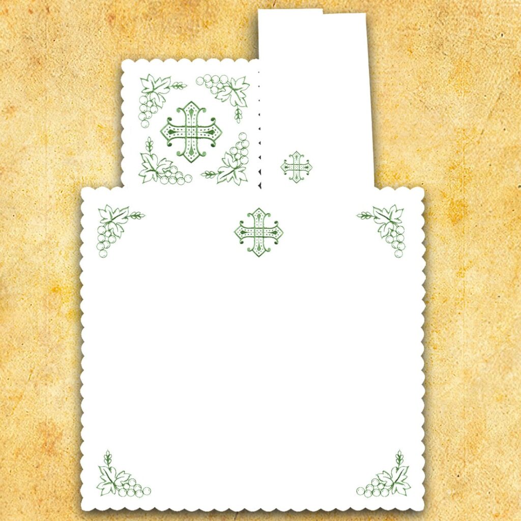 Linge de calice vert