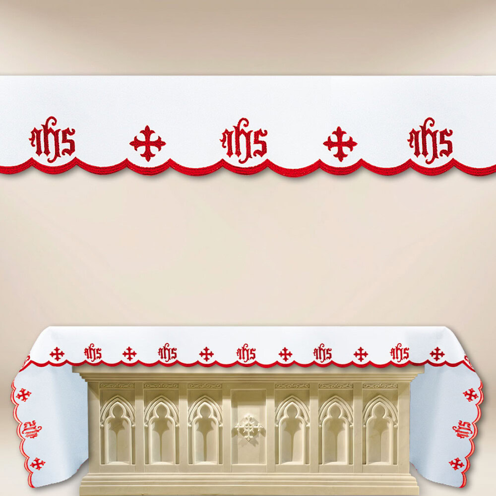 Nappe d’autel brodée