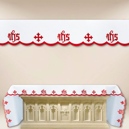Nappe d’autel brodée