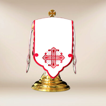 Voile de ciboire eucharistique rouge