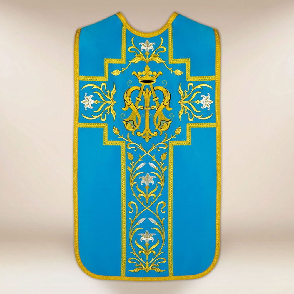 Chasuble brodée romaine Maryjny