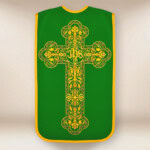 Chasuble romaine brodée verte