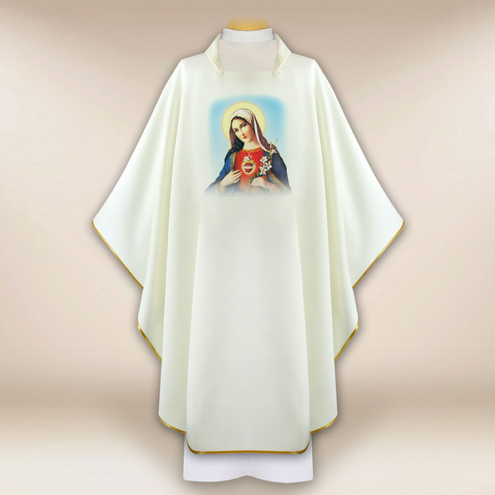 Chasuble avec image Cœur de Marie