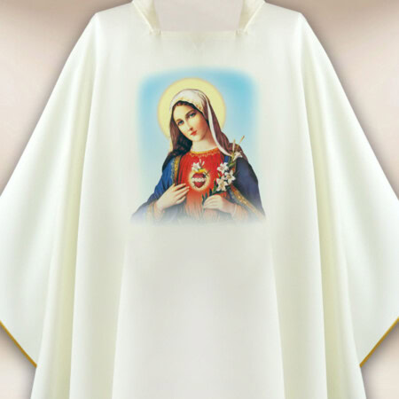 Chasuble avec image Cœur de Marie