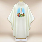 Chasuble avec image Notre-Dame de Fatima