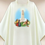 Chasuble avec image Notre-Dame de Fatima