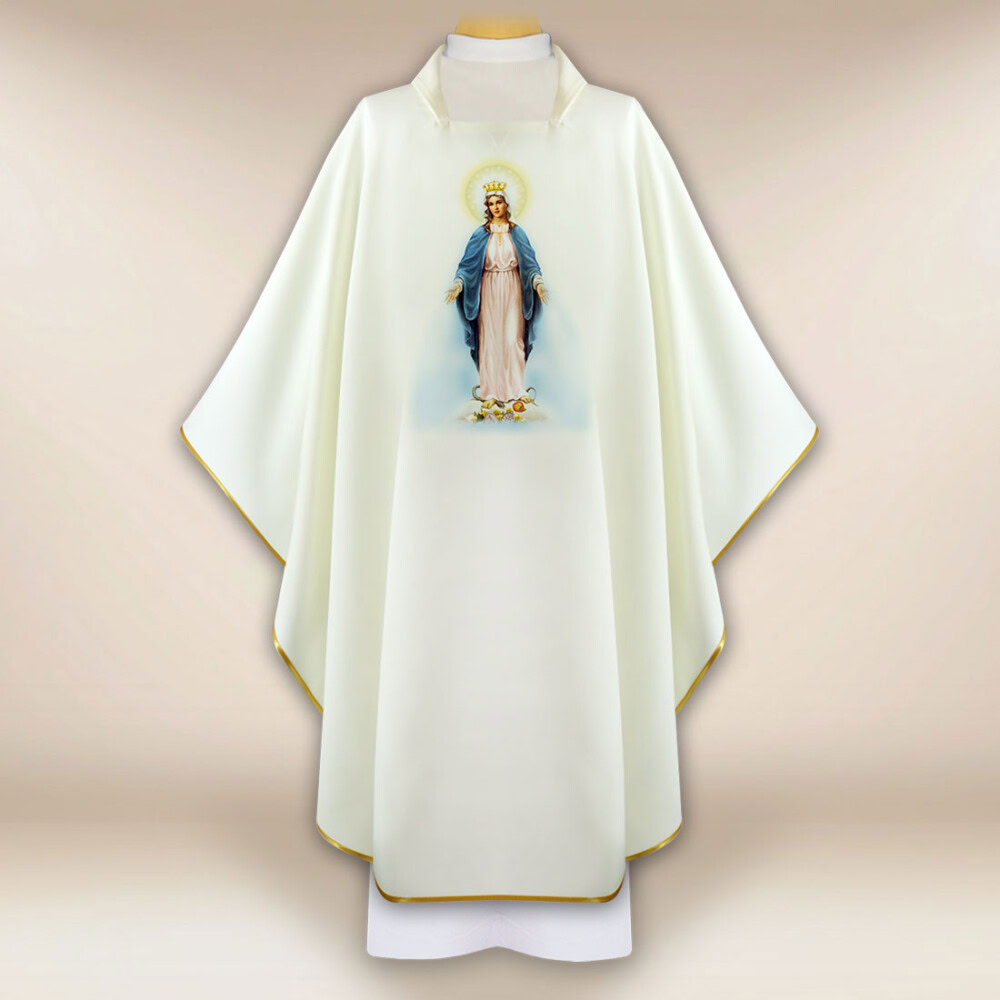 Chasuble avec l'image Mère de Dieu Immaculée