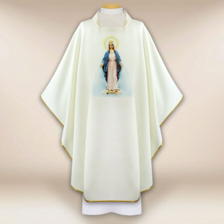 Chasuble avec l'image Mère de Dieu Immaculée