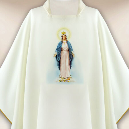 Chasuble avec l'image Mère de Dieu Immaculée