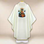 Chasuble avec image Mère de Dieu de l'Incessante Aide