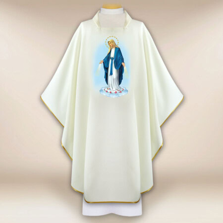 Chasuble avec image Mère de Dieu Immaculée