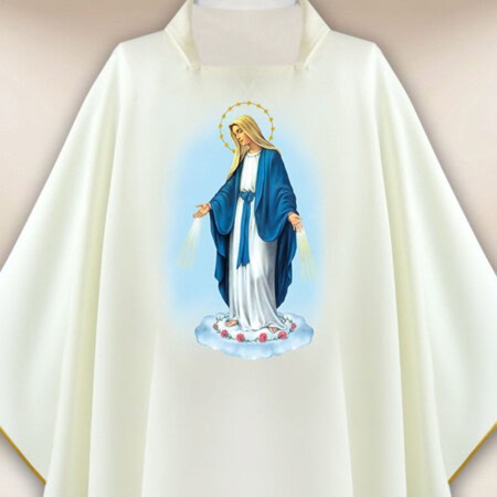 Chasuble avec image Mère de Dieu Immaculée