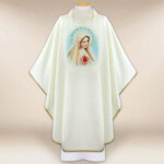 Chasuble avec image Notre-Dame de Fatima