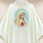 Chasuble avec image Notre-Dame de Fatima