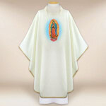 Chasuble avec image Notre-Dame de Guadalupe