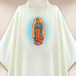 Chasuble avec image Notre-Dame de Guadalupe