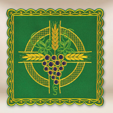 pale brodée verte